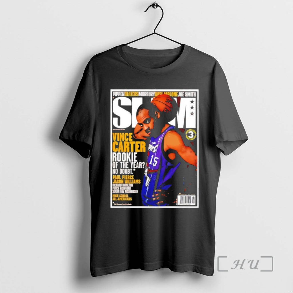 Officials Vince Carter Rookie Of The Year No Doubt 2026 Slam Covers Premium T Shirts