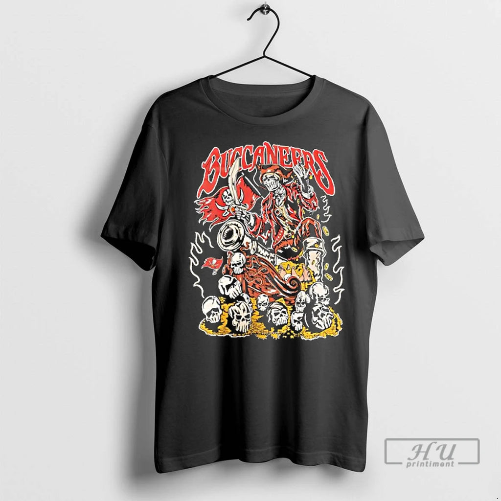 Officials Warren Lotas X Tampa Bay Buccaneers Graphic Skull Ladies T Shirt