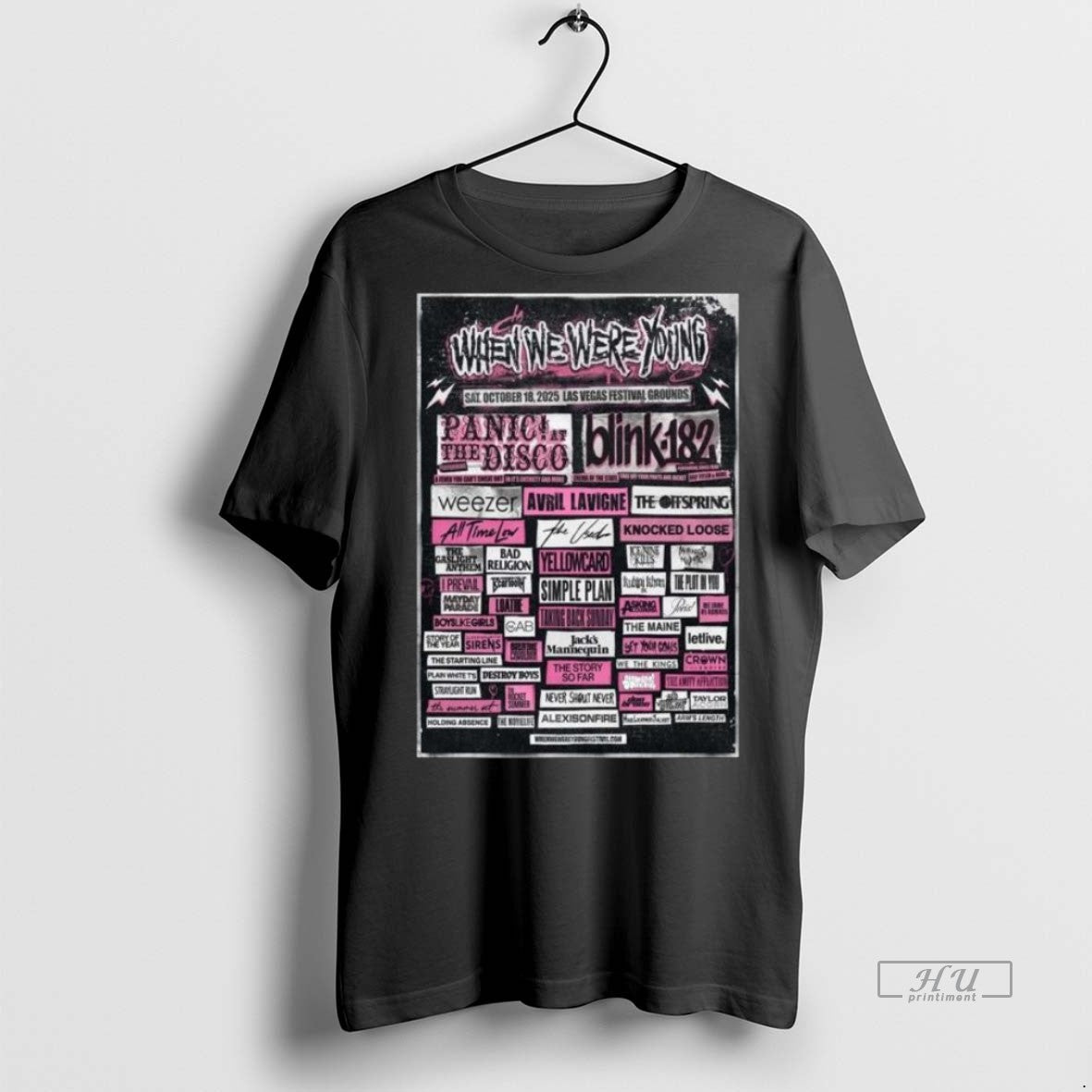 Officials When We Were Young Festival Day 1 Lineup In Las Vegas Nv At Las Unisex , , , Long Sleeve Tee