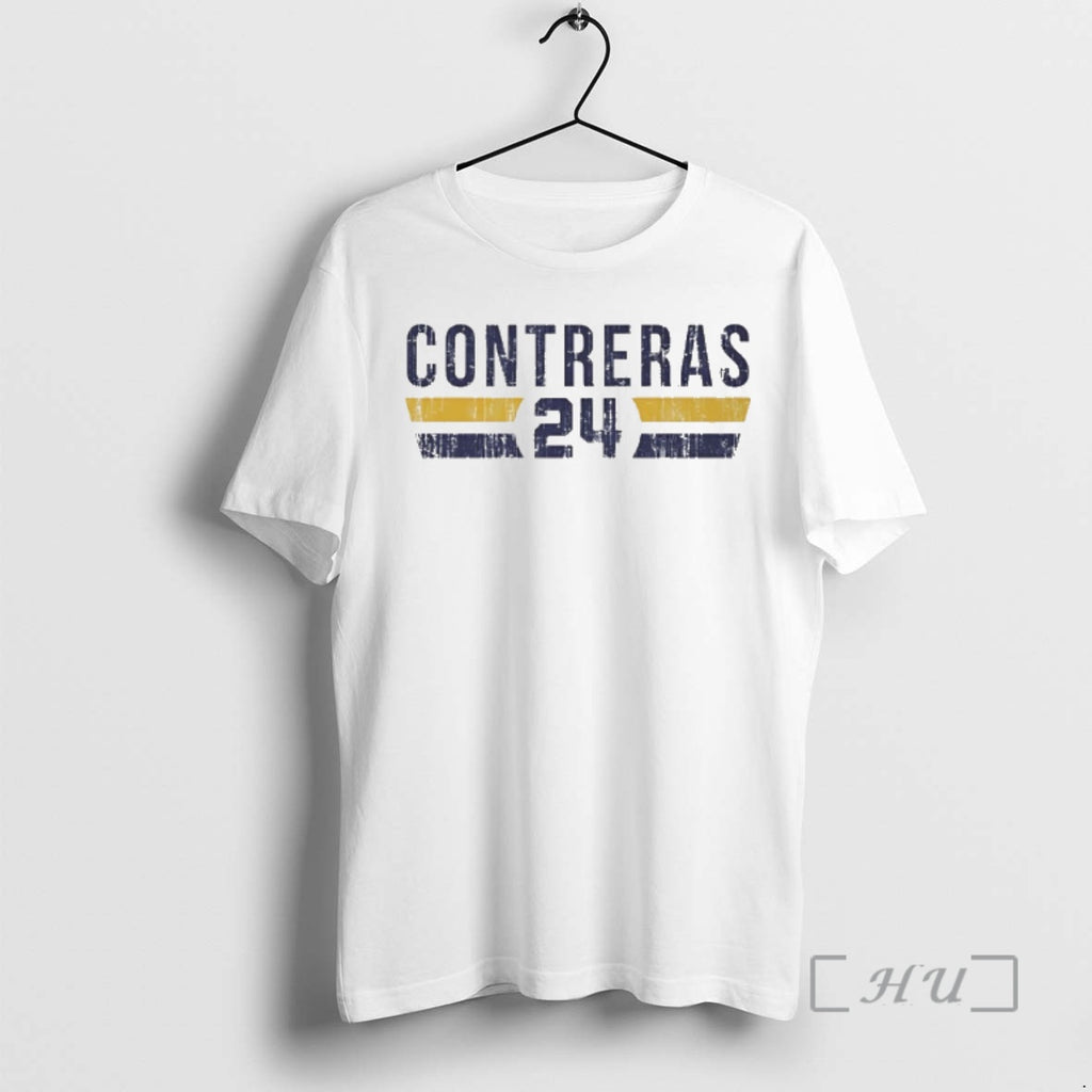 Officials William Contreras 24 Milwaukee Brewers Player Name And Number