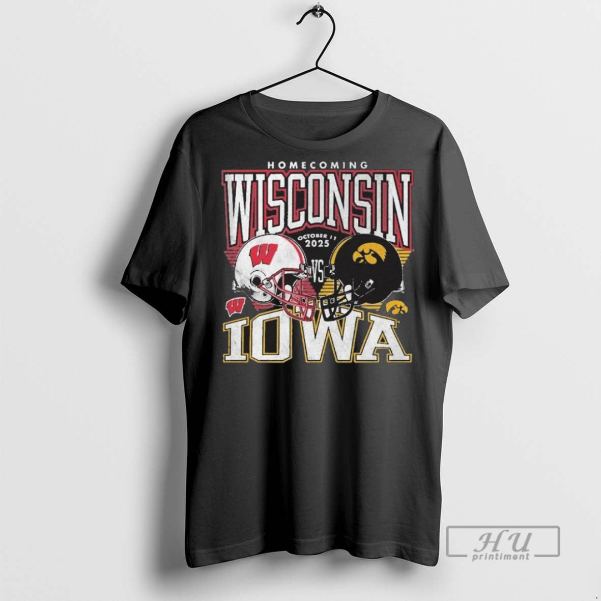 Officials Wisconsin Badgers Vs Iowa Hawkeyes 2025 Homecoming Gameday T Shirts s