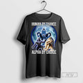 Officials Wolf Human By Chance Alpha By Choice Graphic T Shirts s Unisex , , , Long Sleeve Tee