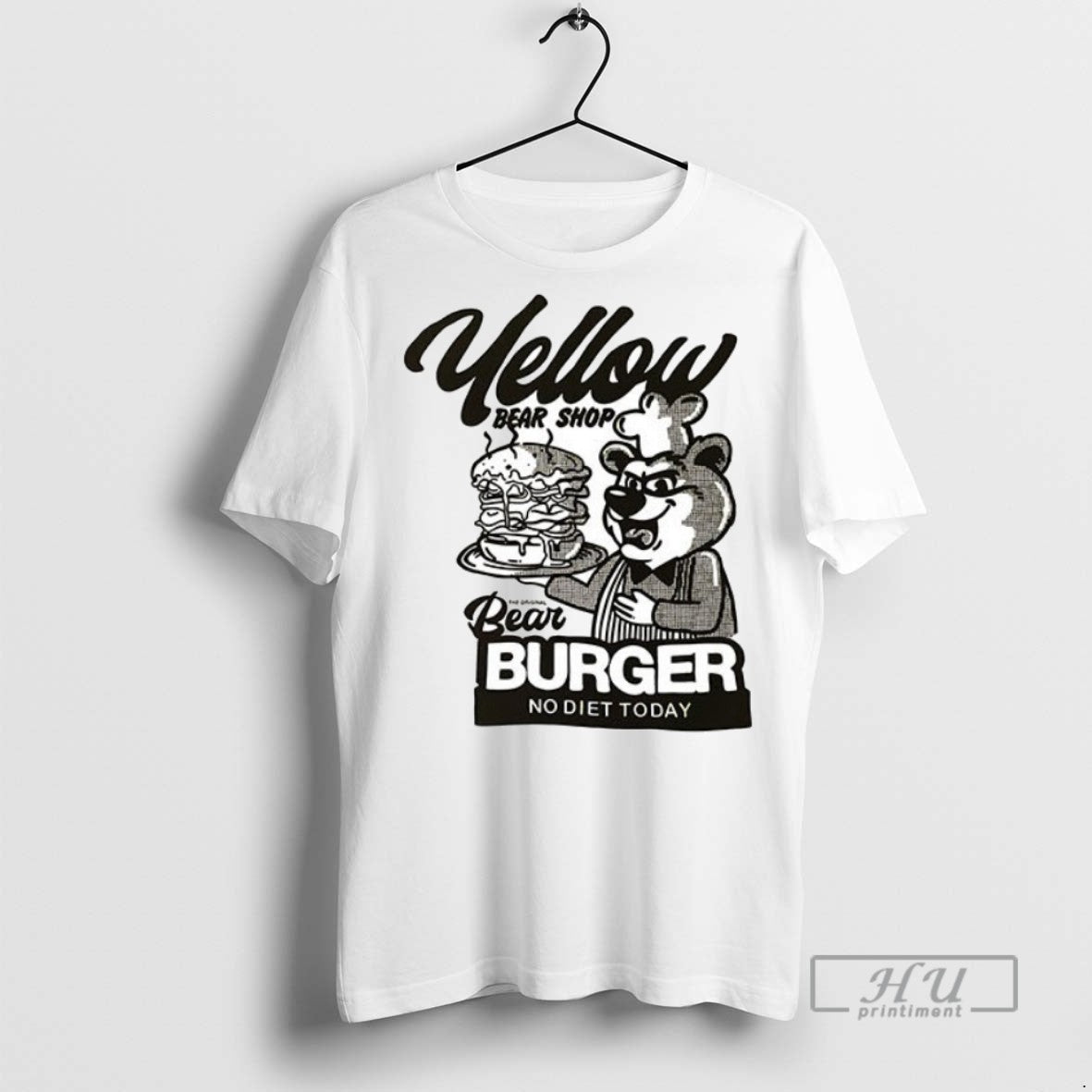 Officials Yellow Bear Shop Bear Burger No Diet Today Ceramic Ceramic And Classic Dad Cap Unisex , , , Long Sleeve Tee
