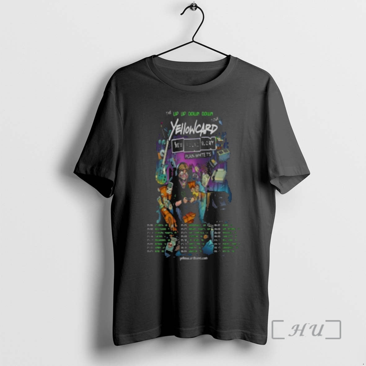 Officials Yellowcard 2026 Up Up Down Down Tour T-Shirts