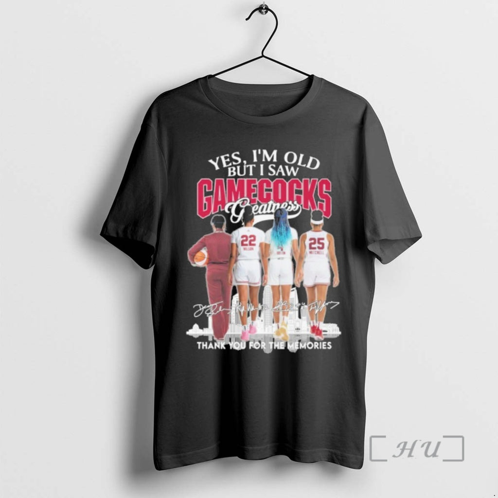 Officials Yes Im Old But I Saw South Carolina Womens Basketball Greatness Premium T Shirts