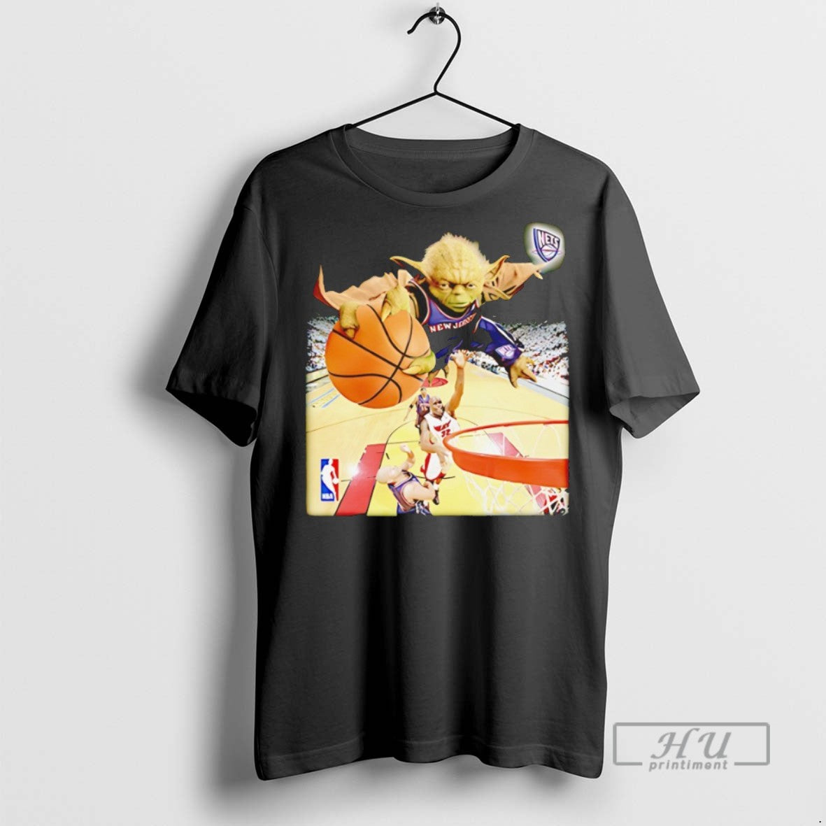 Officials Yoda Slam Dunk Ballin Nets T Shirts s Unisex , , , Long Sleeve Tee
