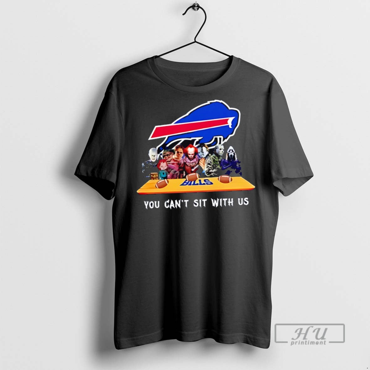 Officials You Cant Sit With Us Bills Football Horror Movies Halloween T Shirts s