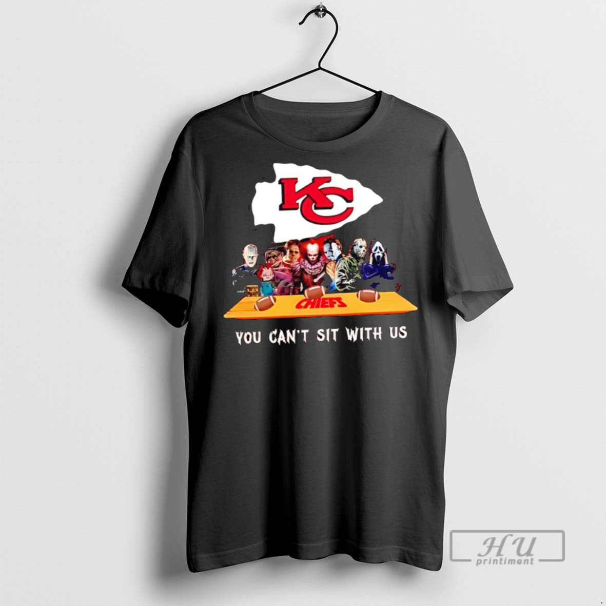 Officials You Cant Sit With Us Chiefs Football Horror Movies Halloween T Shirts s