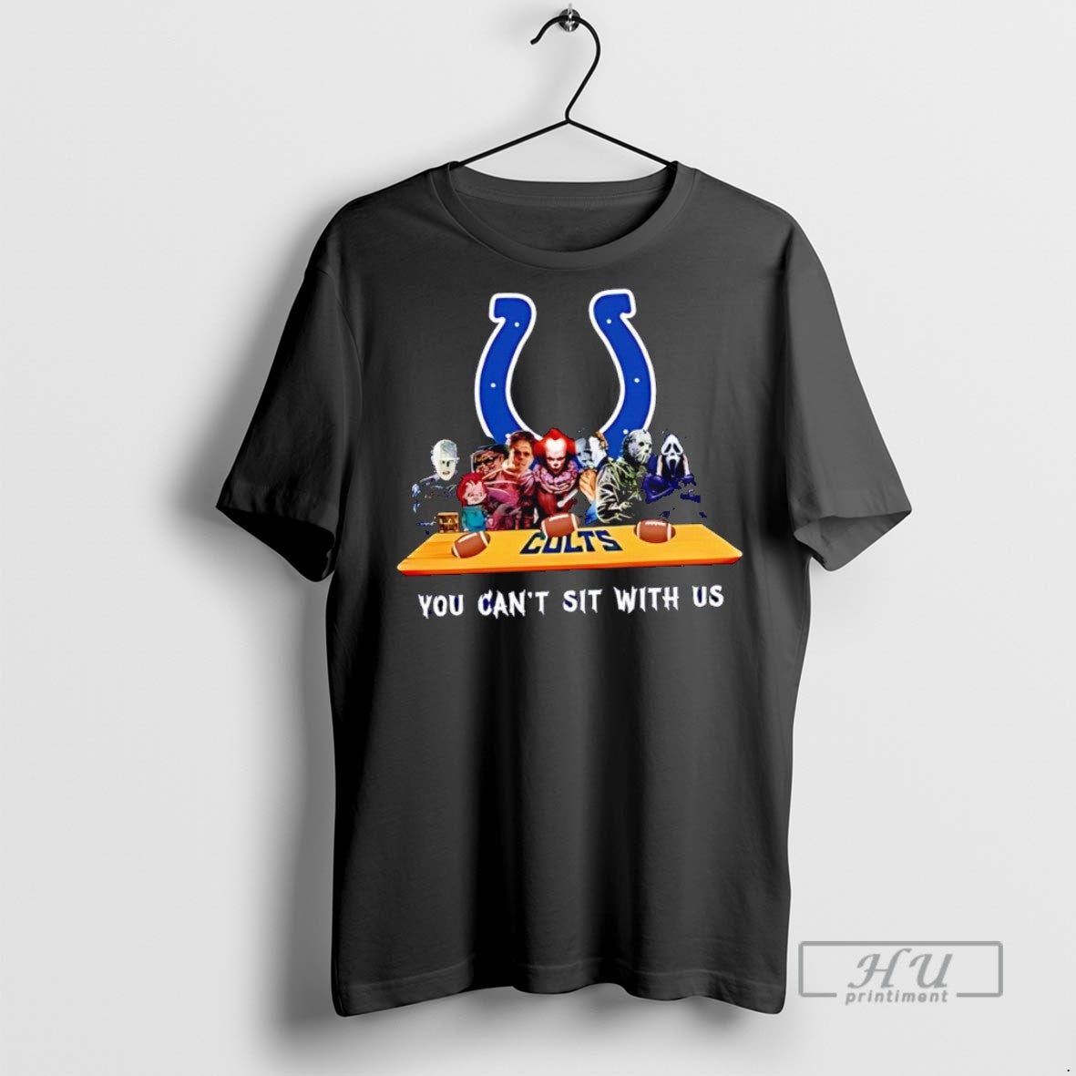 Officials You Cant Sit With Us Colts Football Horror Movies Halloween T Shirts s
