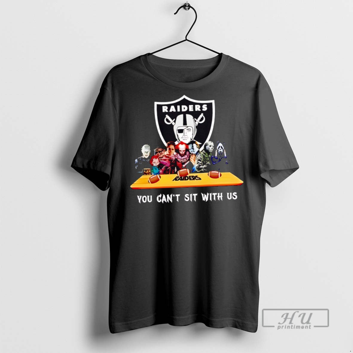 Officials You Cant Sit With Us Raiders Football Horror Movies Halloween T Shirts s