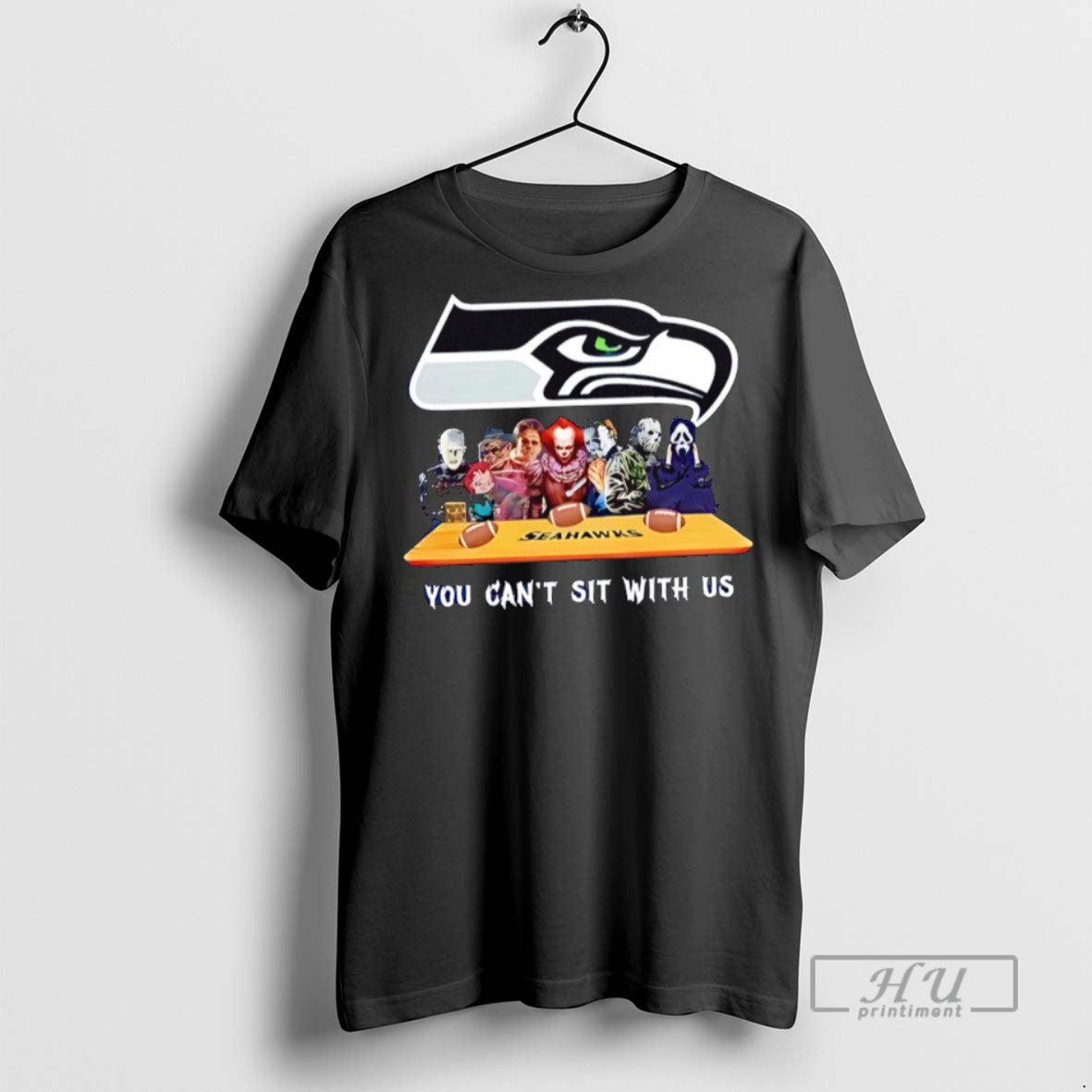 Officials You Cant Sit With Us Seahawks Football Horror Movies Halloween T Shirts s