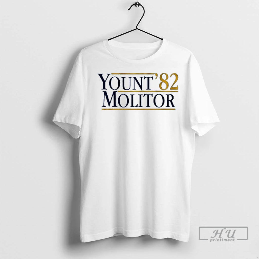 Officials Yount Molitor 82 Milwaukee Brewers T Shirt