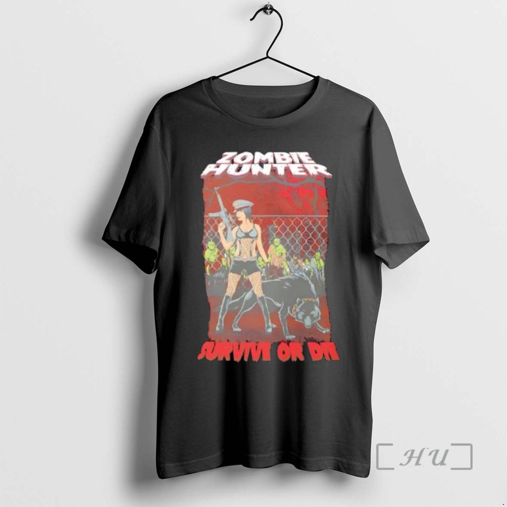 Officials Zombie Hunter Pin Up And Wolf Survive Or Die
