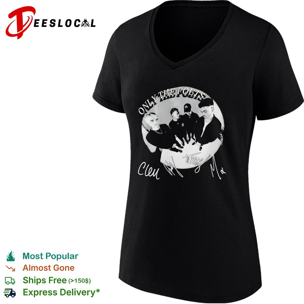 Only the Poets Band Signature Autograph shirt