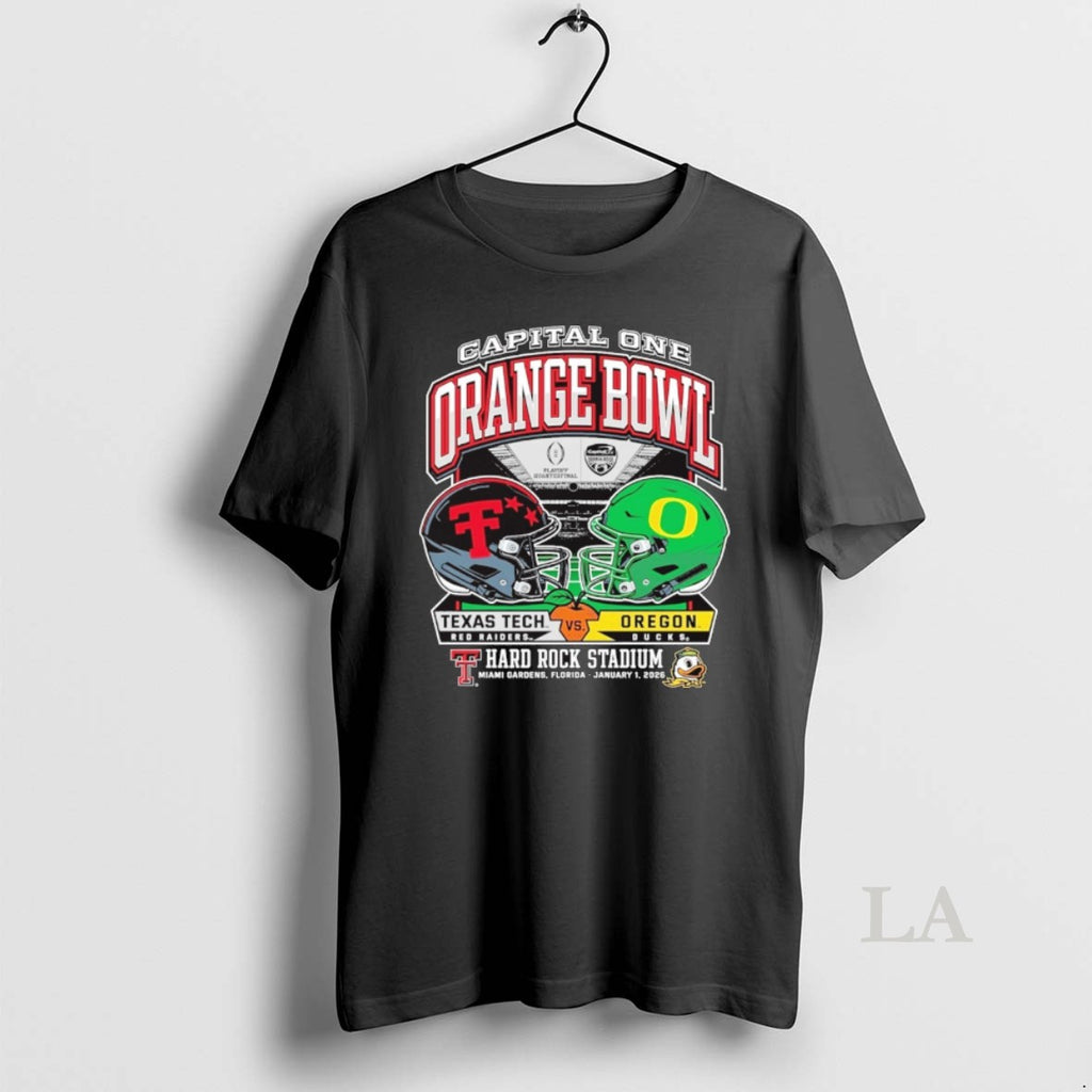 Original 2026 Capital One Orange Bowl Dueling Helmets Vs