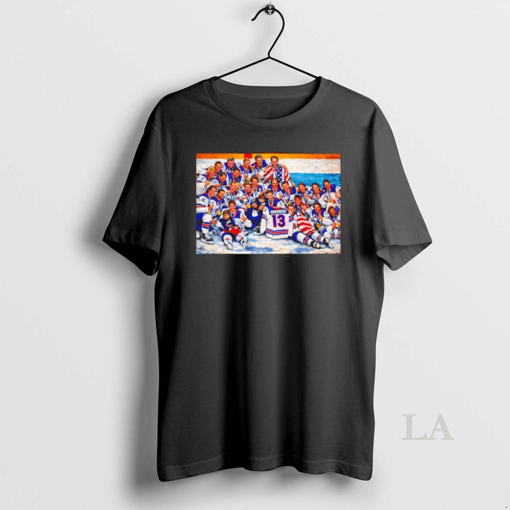 Original 2026 Usa Hockey Gold Medal Team Celebration Olympic Hockey Champions