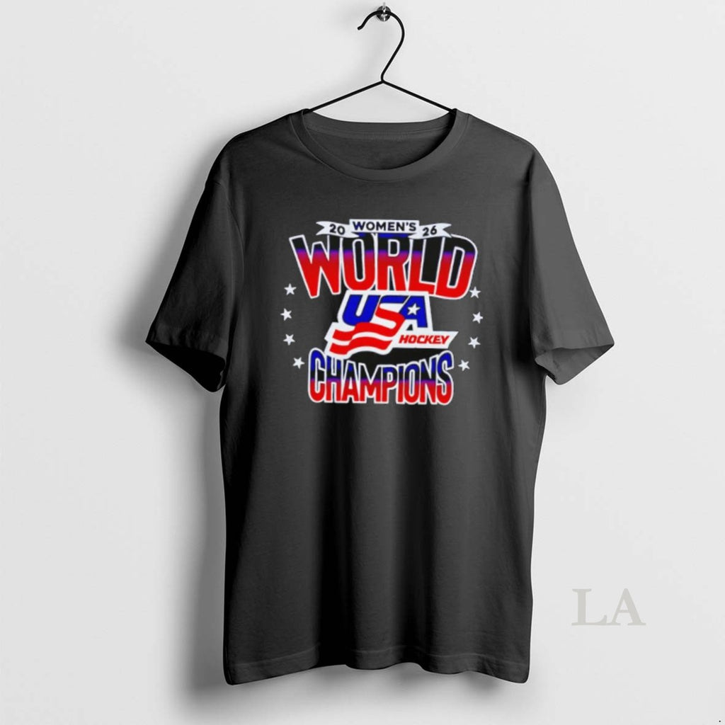 Original 2026 Womens World Usa Hockey Champions Stars Flag