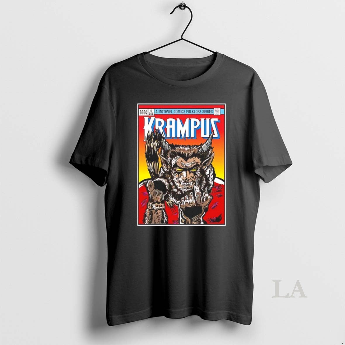 Original A Mothvel Comics Folklore Series Krampus Unisex , , , Long Sleeve Tee