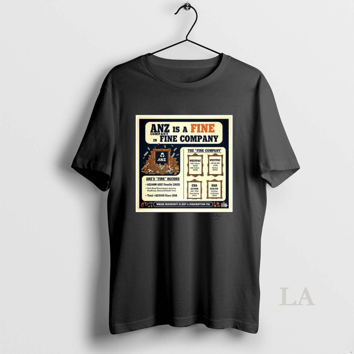 Original Anz Is A Fine In Fine Company Unisex , , , Long Sleeve Tee