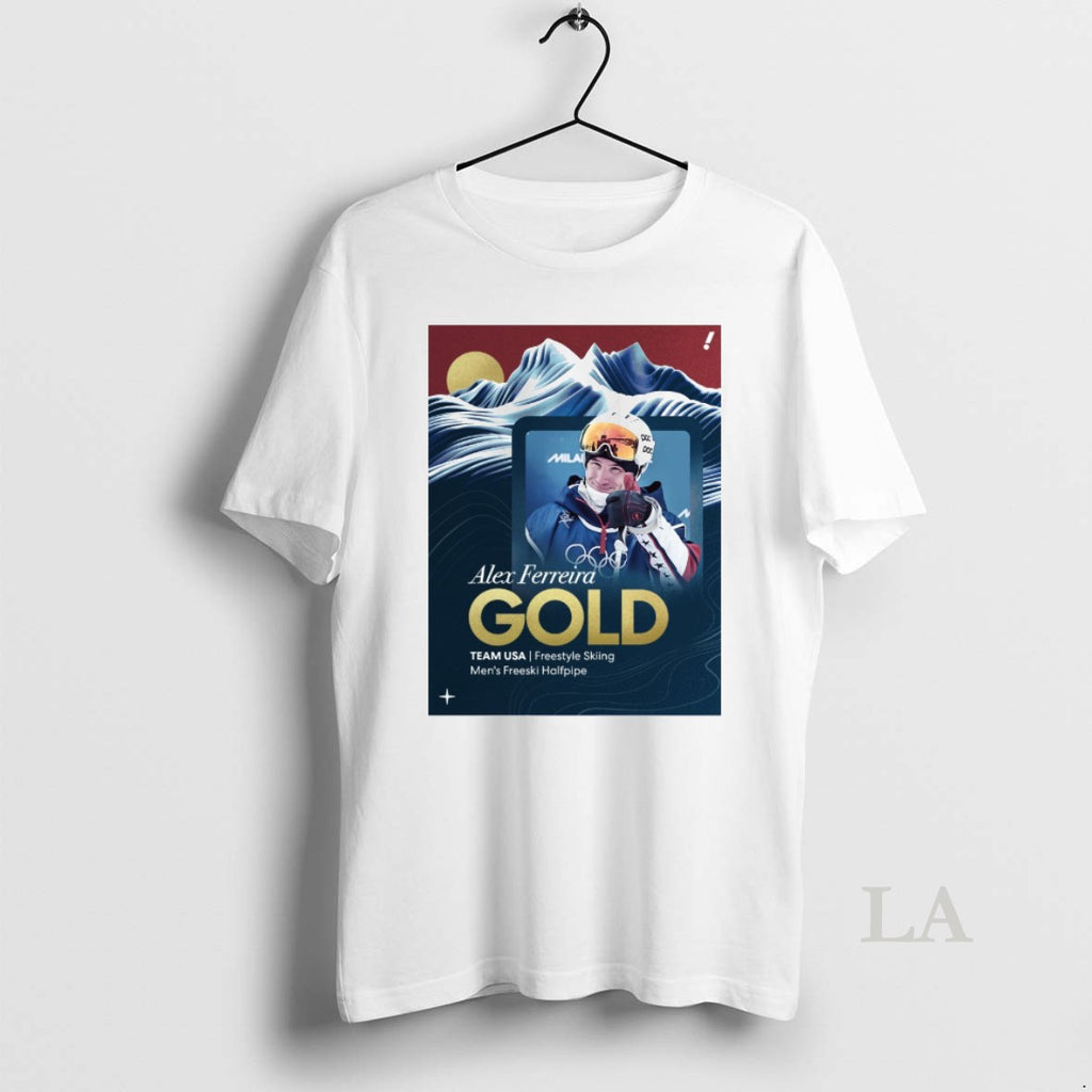 Original Alex Ferreira Gold Team Usa Freestyle Skiing Mens Freeski Halfpipe