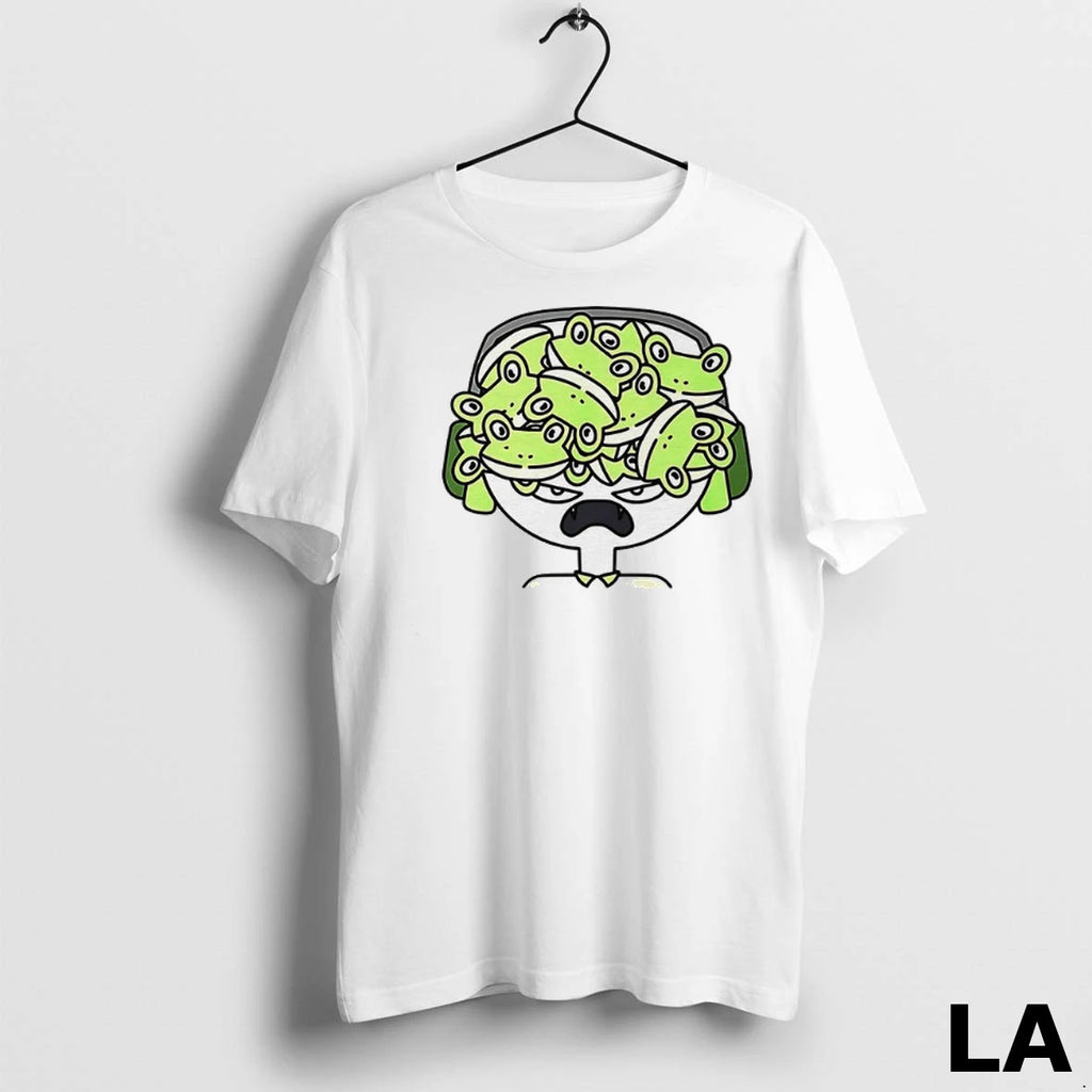 Original Angry Frog Headphones Cartoon