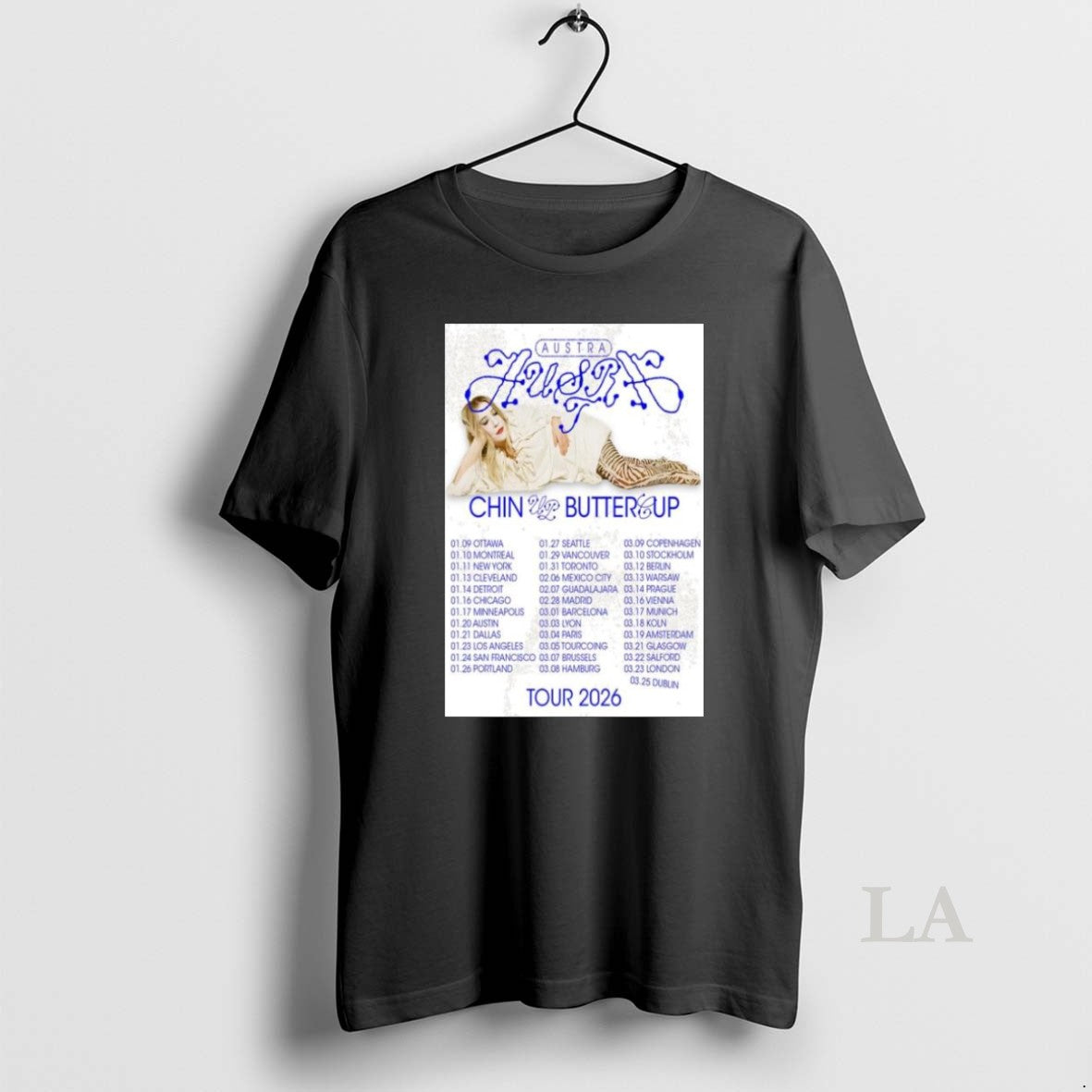 Original Austra Chin Up Buttercup Tour 2026 Long Sleve Unisex , , , Long Sleeve Tee