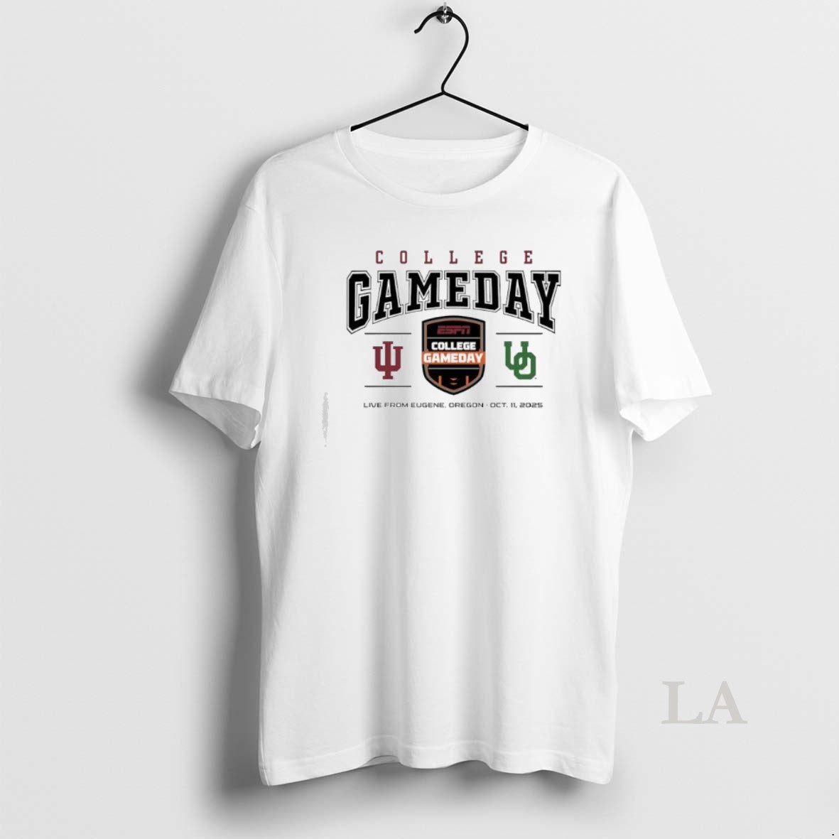 Original College Gameday Indiana Vs Oregon Live From Eugene Oregon Oct 11st 2025 Unisex , , , Long Sleeve Tee