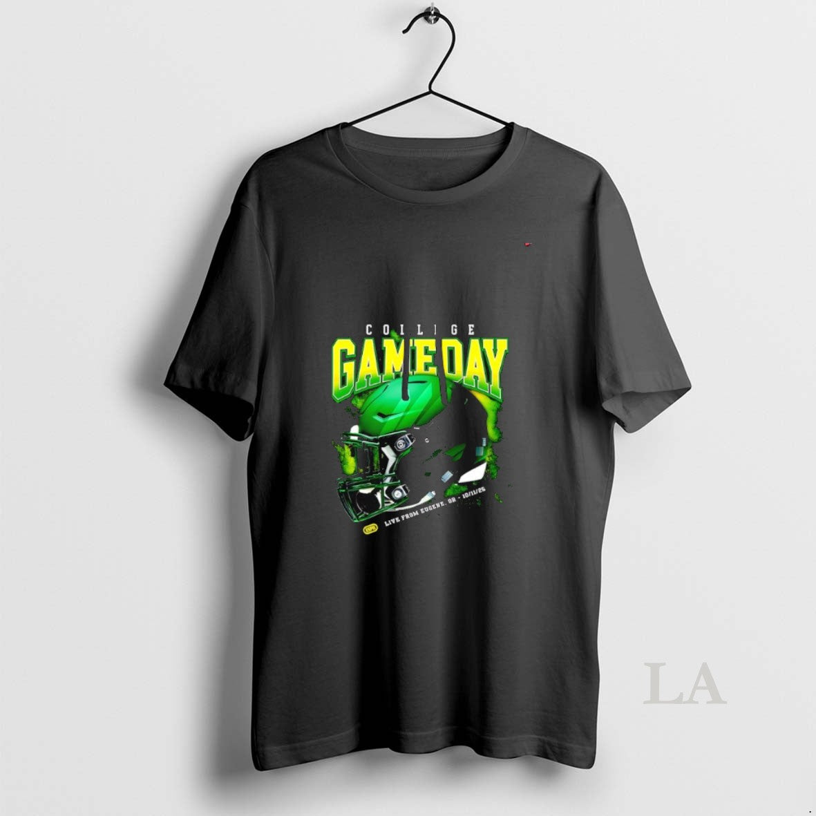Original College Gameday Green Football Helmet October Live From Eugenr Or Oct 11st 2025 Unisex , , , Long Sleeve Tee