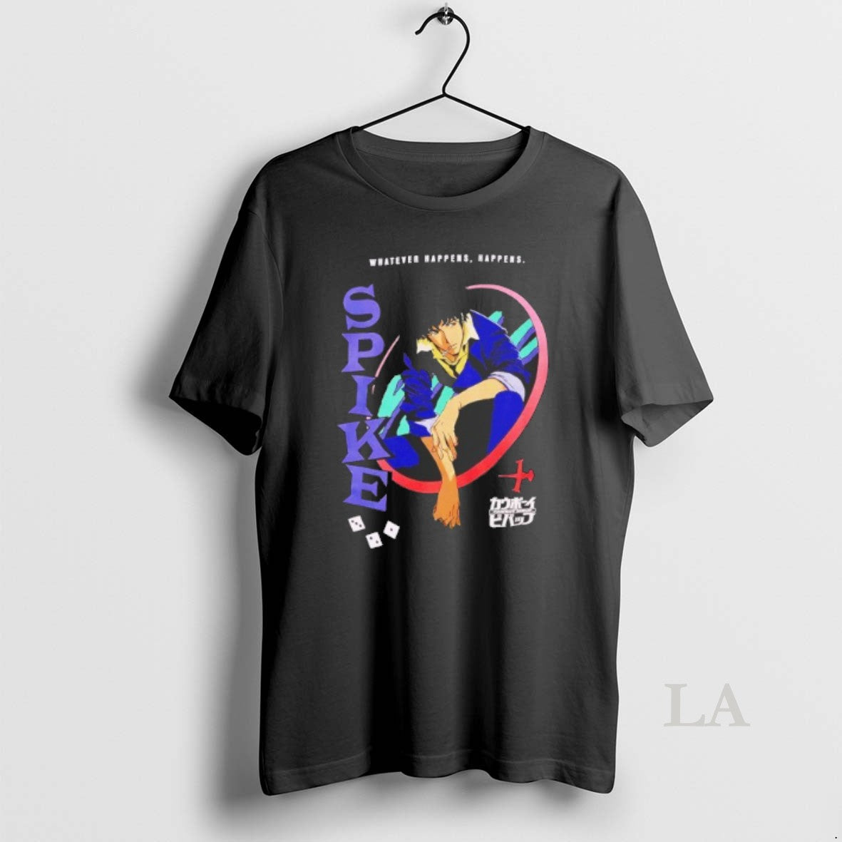 Original Cowboy Bebop Spike Dice Portrait Unisex , , , Long Sleeve Tee