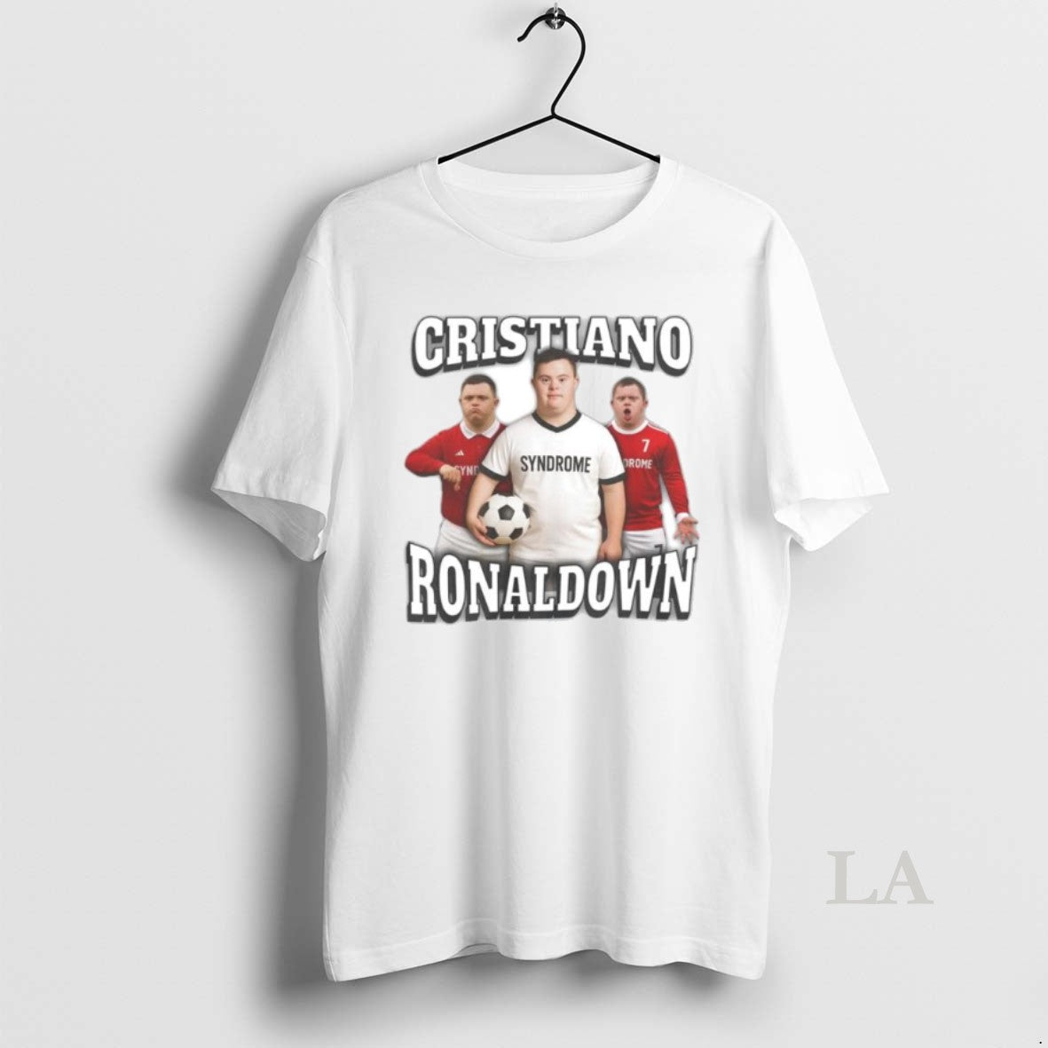 Original Cristiano Ronaldown Down Syndrome X Cristiano Ronaldo Soccer Funny Ornaments Unisex , , , Long Sleeve Tee