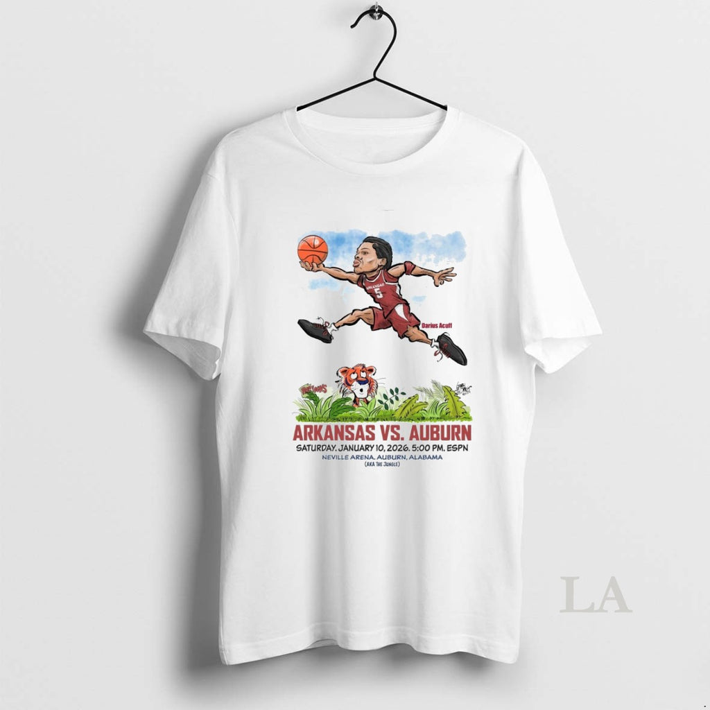 Original Darius Acuff Basketball Arkansas Vs Auburn Saturday January 10 2026 Neville Arena Auburn Alabama
