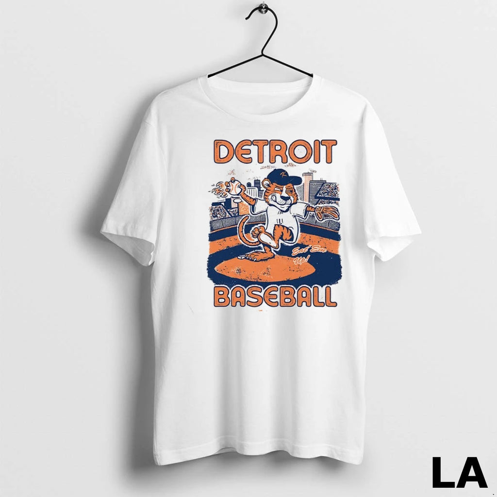 Original Detroit Tigers Baseball Cartoon Tiger