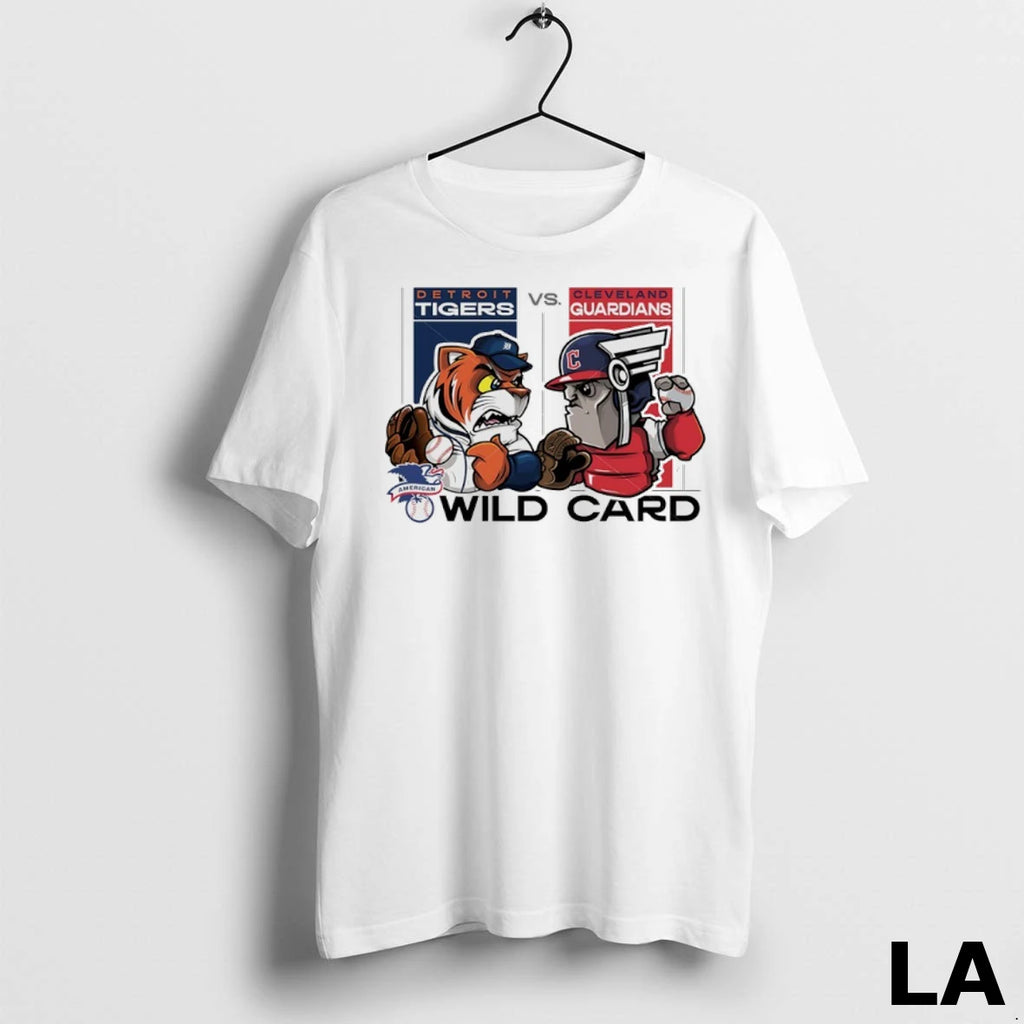 Original Detroit Tigers Vs Cleveland Guardinas 2025 Al Wild Card Mascot