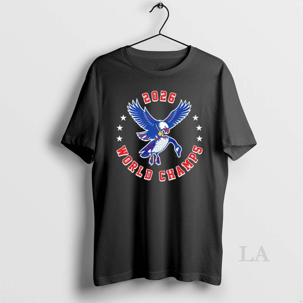 Original Eagle 2026 World Champs Usa Hockey Olympic Milano Cortina 2026 Winter Sports
