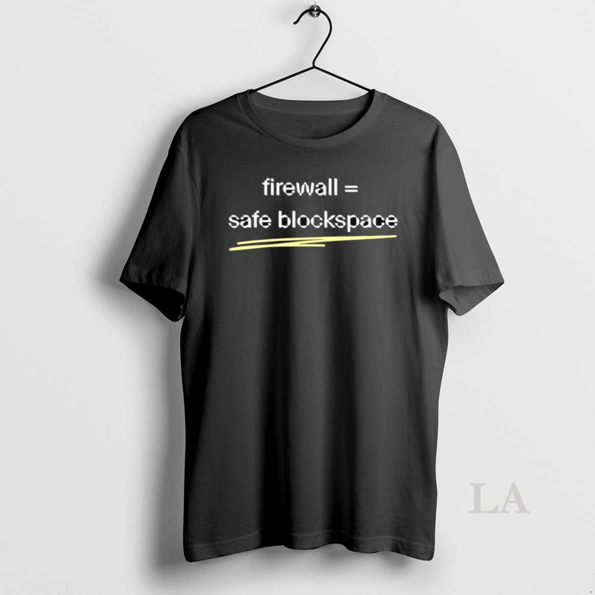 Original Firewall Safe Blockspace Unisex , , , Long Sleeve Tee