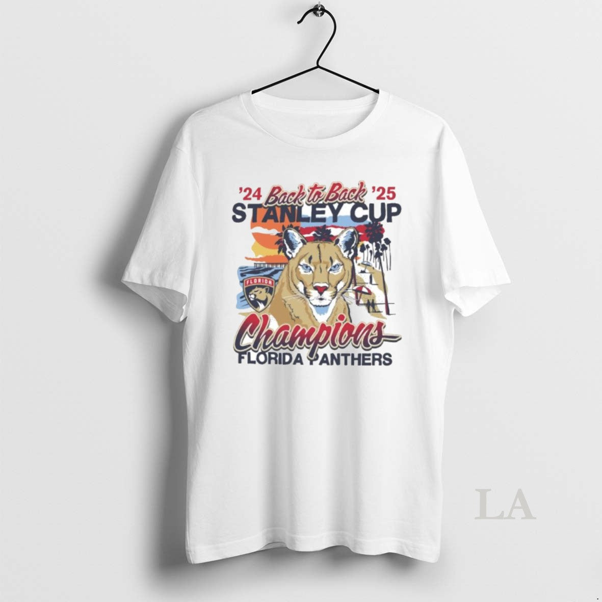 Original Florida Panthers Back To Back Florida Sunset Ornaments Unisex , , , Long Sleeve Tee