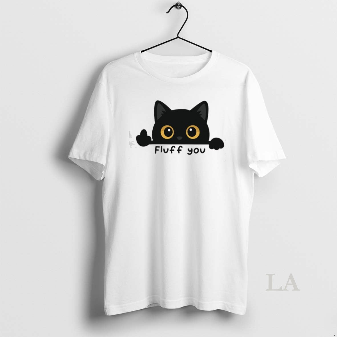 Original Fluff You A Cat Giving The Middle Toe Unisex , , , Long Sleeve Tee