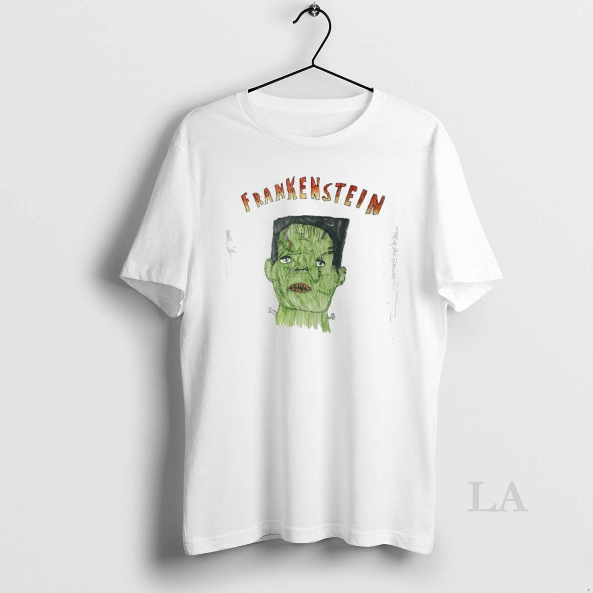 Original Frankenstein Drawing Horror Unisex , , , Long Sleeve Tee