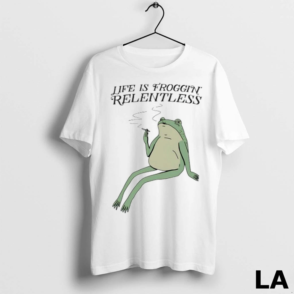 Original Frog Smoking Life Is Froggin Relentless