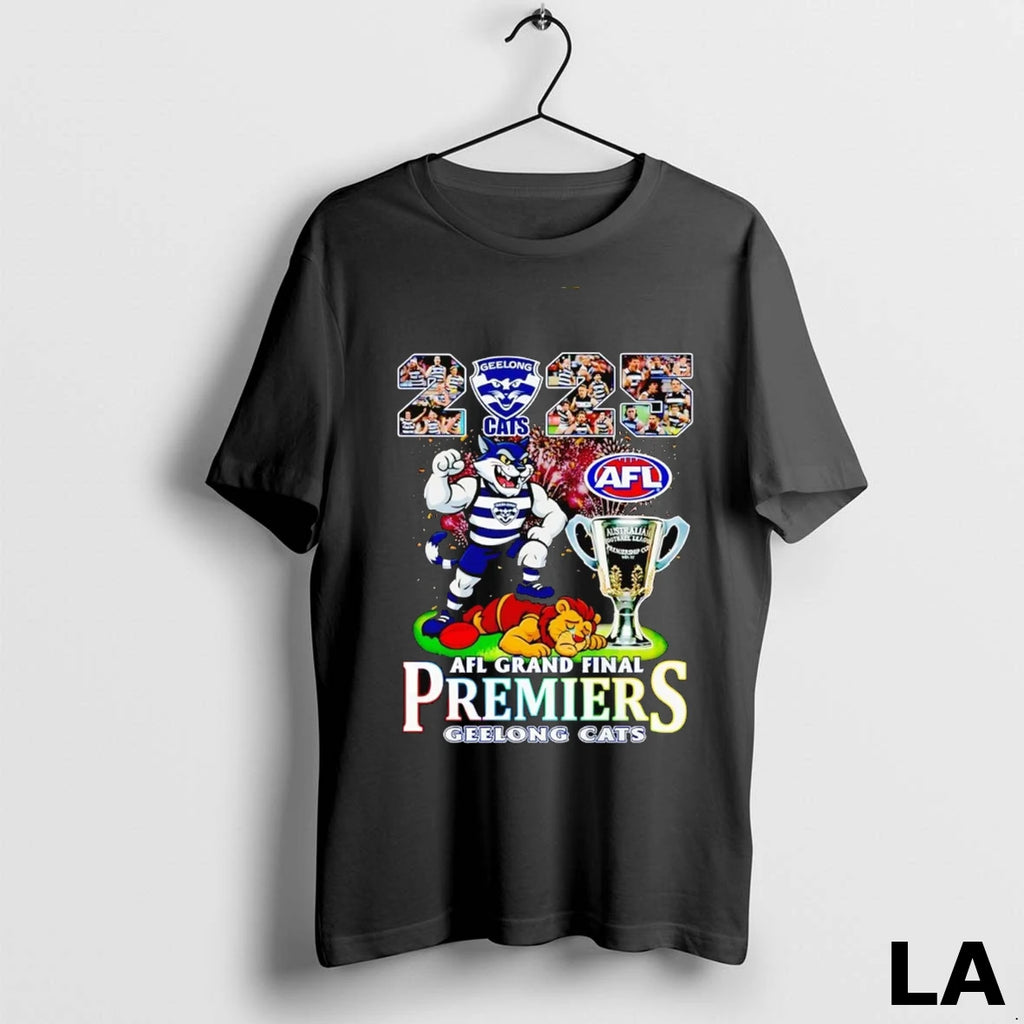 Original Geelong Cats 2025 Afl Grand Finals Premiers Mascot Trophy