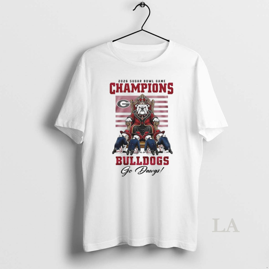 Original Georgia Bulldogs Ncaa 2026 Sugar Bowl Game Champions The Kings Mascot Go Dawgs