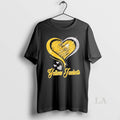 Original Georgia Tech Yellow Jackets Football In Glitter Heart Fans