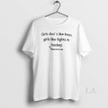 Original Girls Dont Like Boys Girls Like Fights In Hockey Unisex , , , Long Sleeve Tee