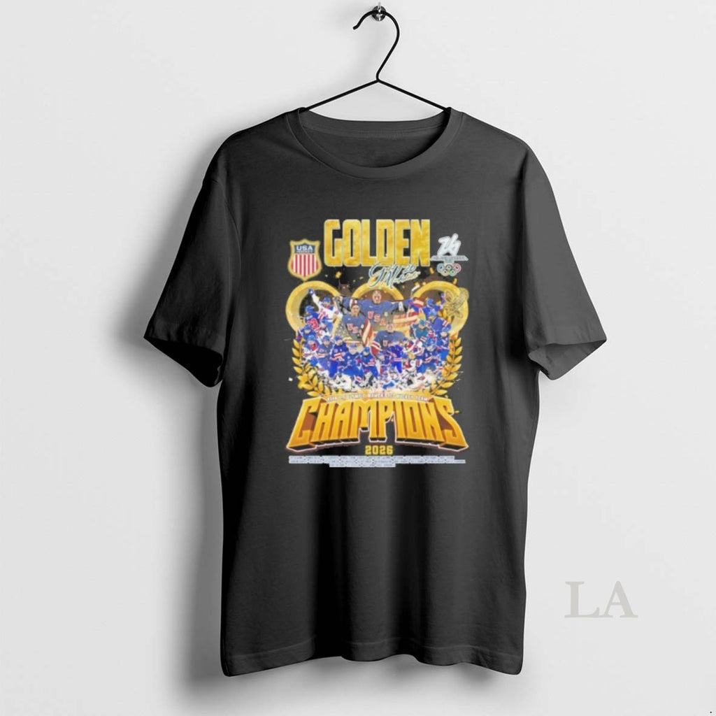 Original Golden Team Player 2026 Us Olympic Womens Ice Hockey Team Champions