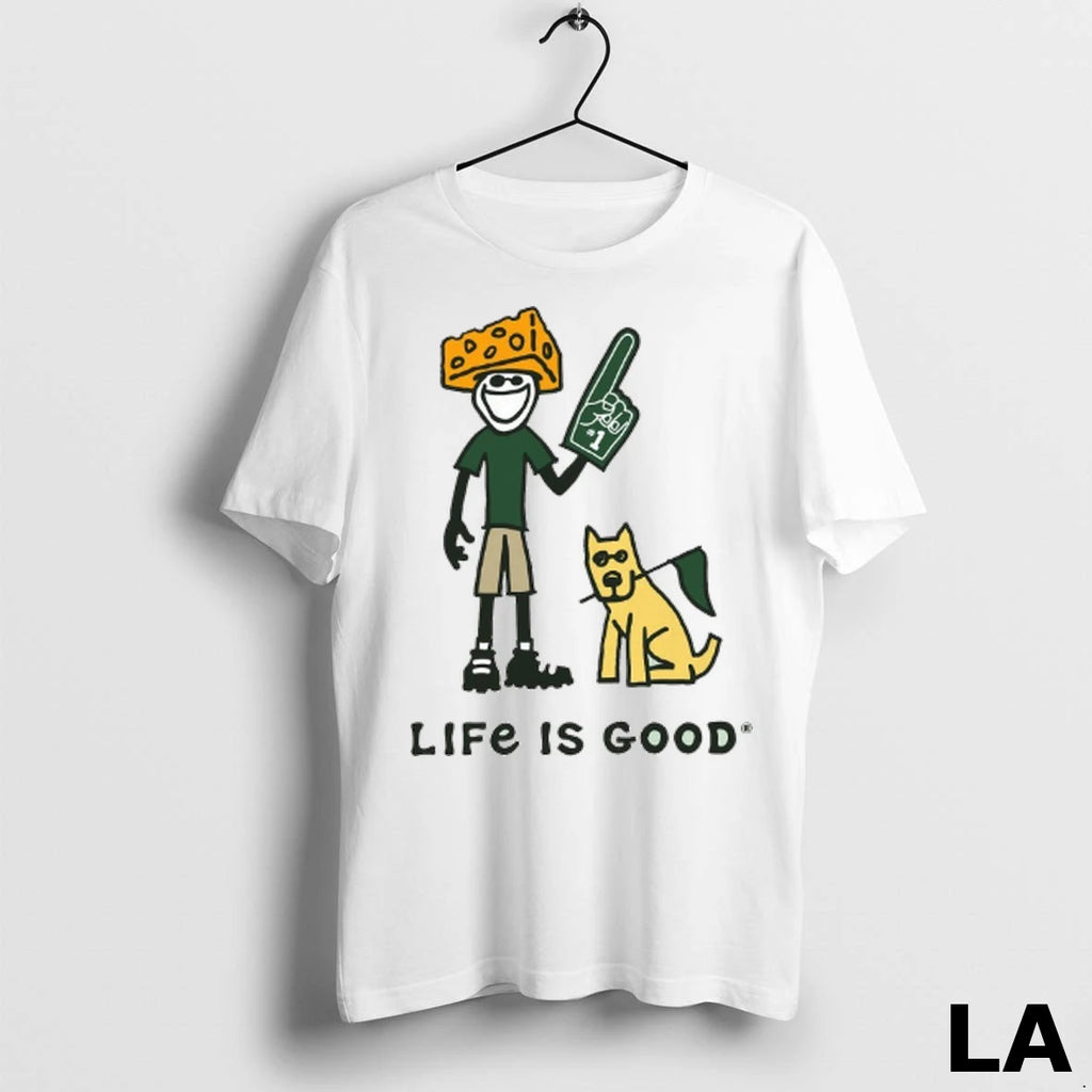 Original Green Bay Packers Lambeau Field Life Is Good Cheesehead Painting