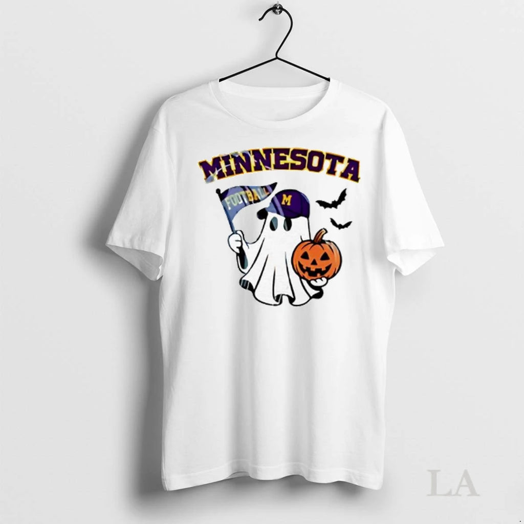 Original Halloween Ghost Minnesota Vikings Football Flag Pumpkin Ladies