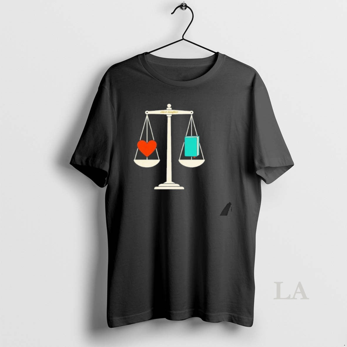 Original Heart And Book Eldest Daughter Unisex , , , Long Sleeve Tee