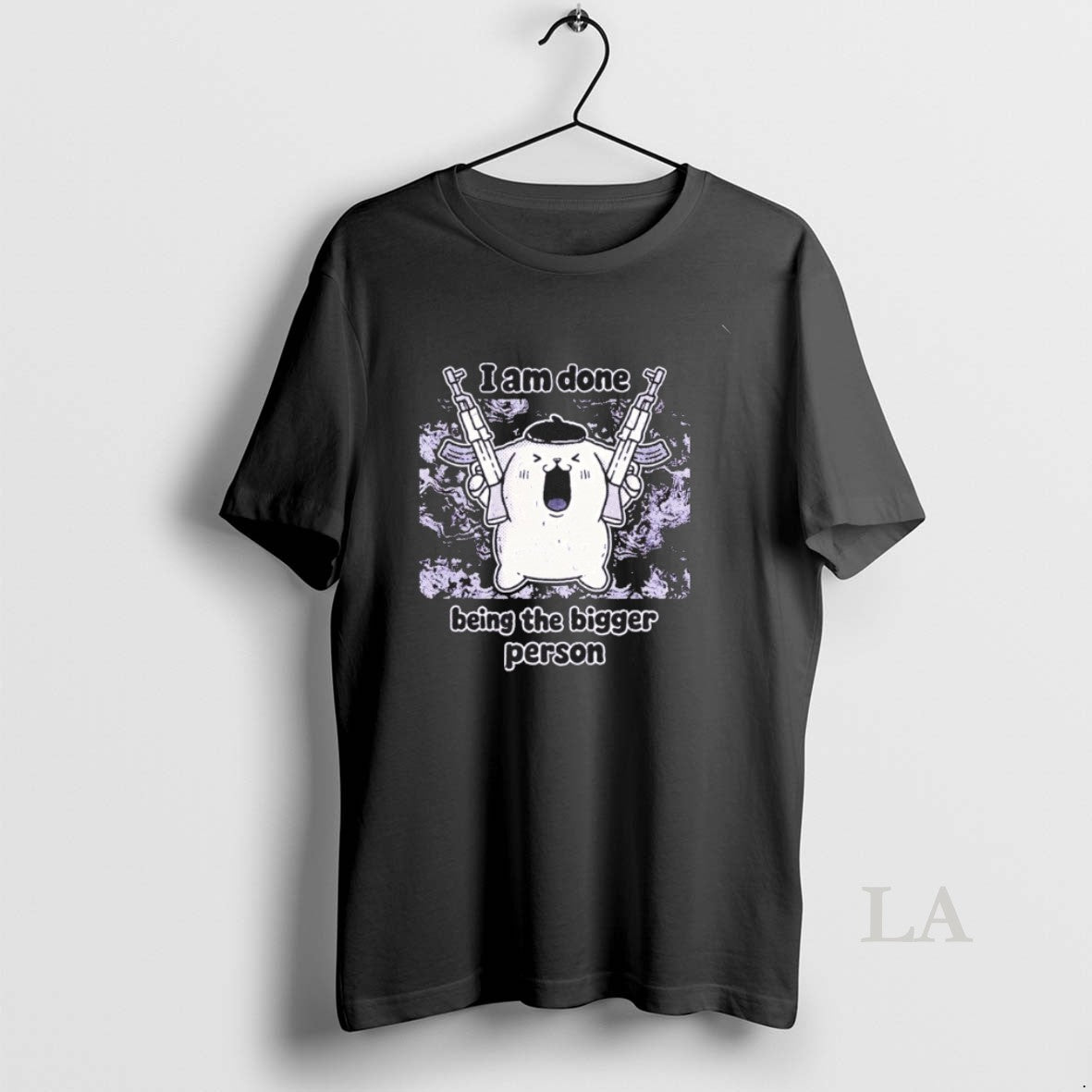 Original I Am Done Being The Bigger Person With Gun Unisex , , , Long Sleeve Tee