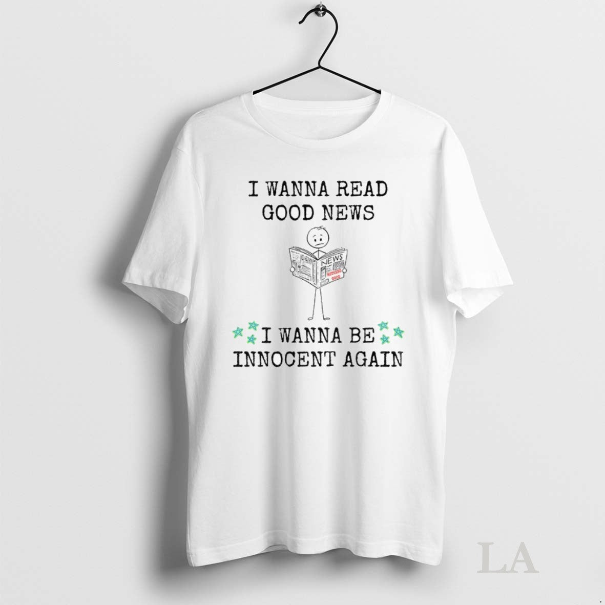 Original I Wanna Read Good News I Wanna Be Innocent Again Unisex , , , Long Sleeve Tee