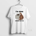 Original Im Alone Nobody Care Me Monkey Concrete Box